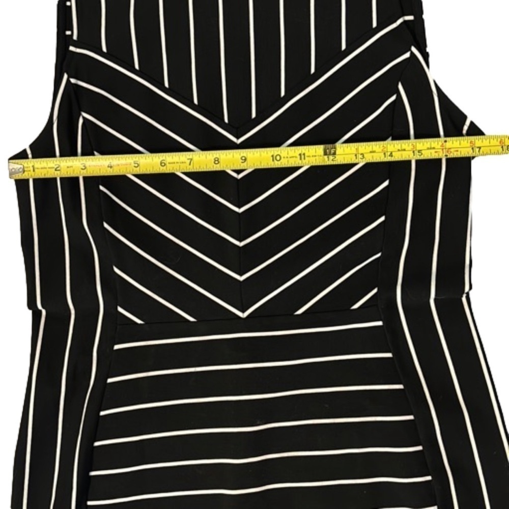 Bold Elements Bodycom Dress, Size L, Black & White Stripes - Picture 7 of 10